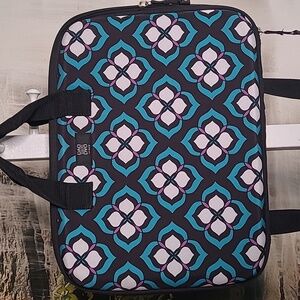 Nuo Chloe Dao laptop luggage carrying case bag slim blue lotus